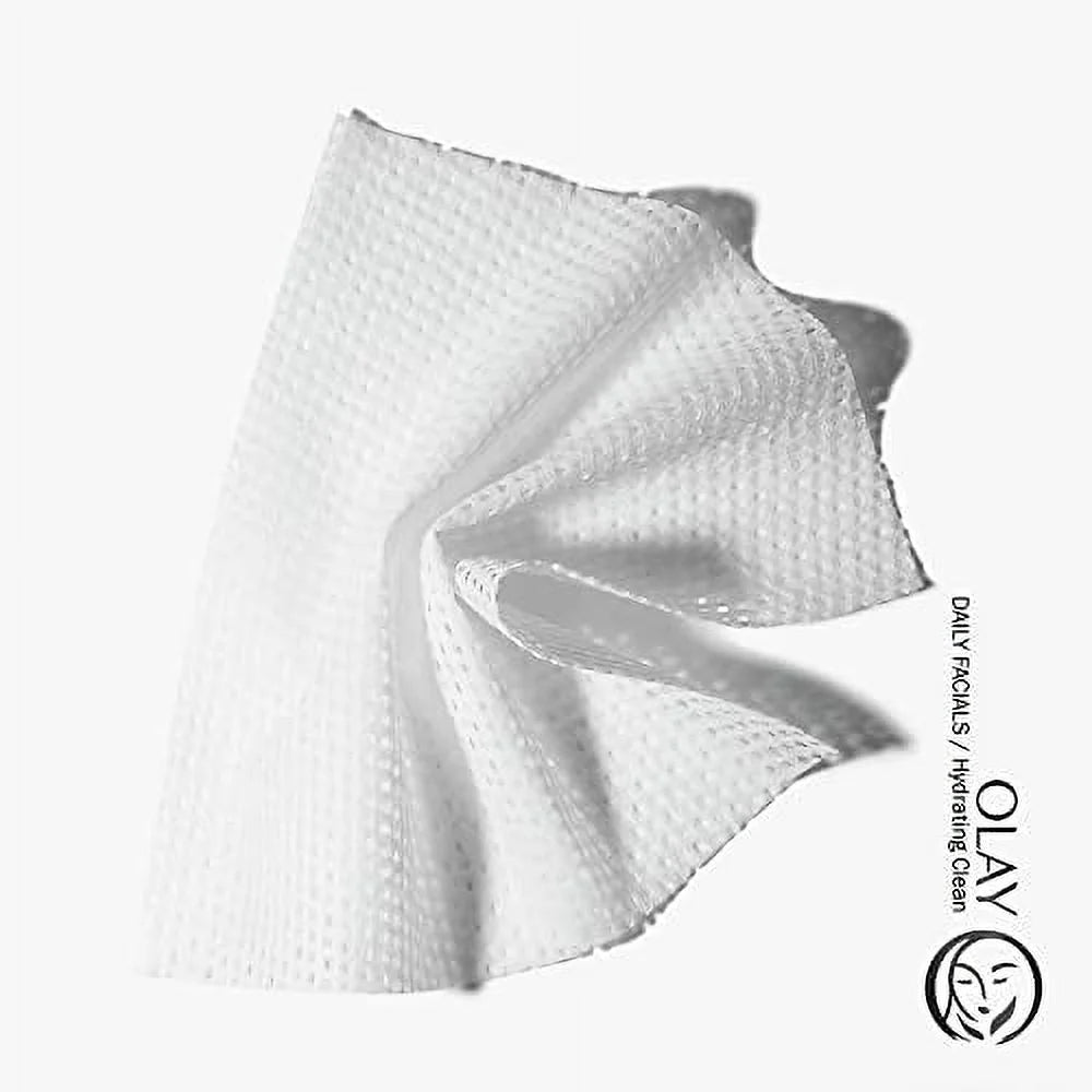 Daily Facials, Daily Clean Makeup Removing Facial Cleansing Wipes, 5-In-1 Water Activated Cloths, Exfoliates, Tones and Hydrates Skin, 66 Count