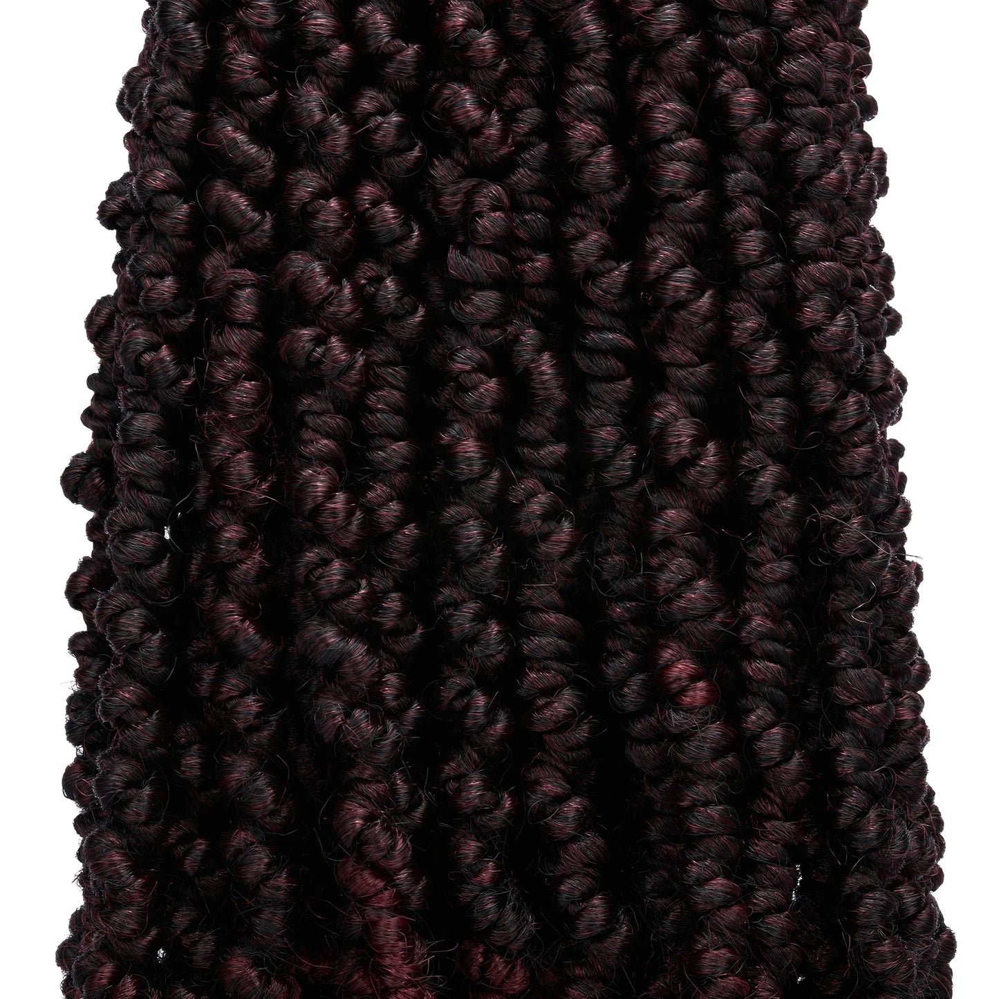 3 Packs Pretwisted Passion Twist Crochet Hair Crochet Braids Pre Twisted Passion Crochet Twist Hair Black Pre Looped Bohemian Braiding Hair Ponytail Synthetic Hair Extensions (10Inch,T27#)