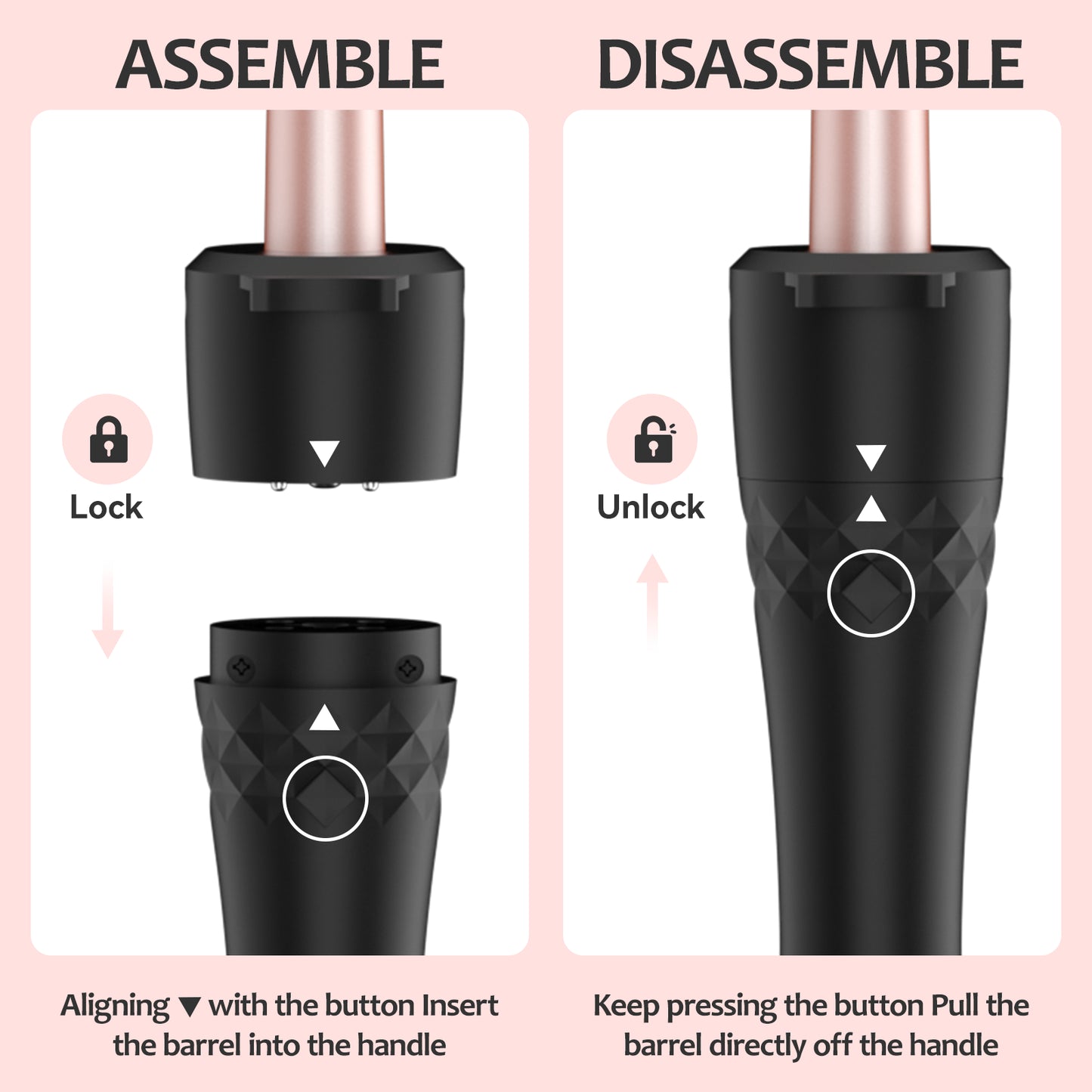 5 in 1 Curling Iron, 3 Barrel Hair Crimper Set with Curling Brush and 4 Interchangeable Ceramic Curling Wand(0.35"-1.25")