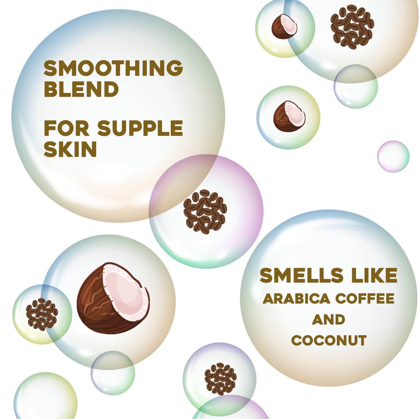 Smoothing + Coconut Coffee Exfoliating Body Scrub, 19.5 Fl Oz