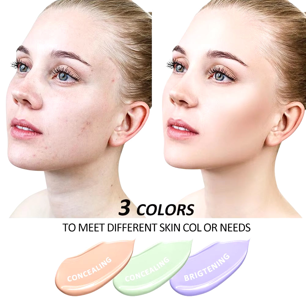 3-in-1 Primer Concealer BB Cream | Natural Liquid Foundation | Long-Lasting Makeup Base | Pore-Reducing Primer | Whitening Makeup Base | All-in-One BB Cream | Invisible Pores Foundation | Multi-Function Primer | BB Cream Makeup Base | Natural Finish Primer Cream