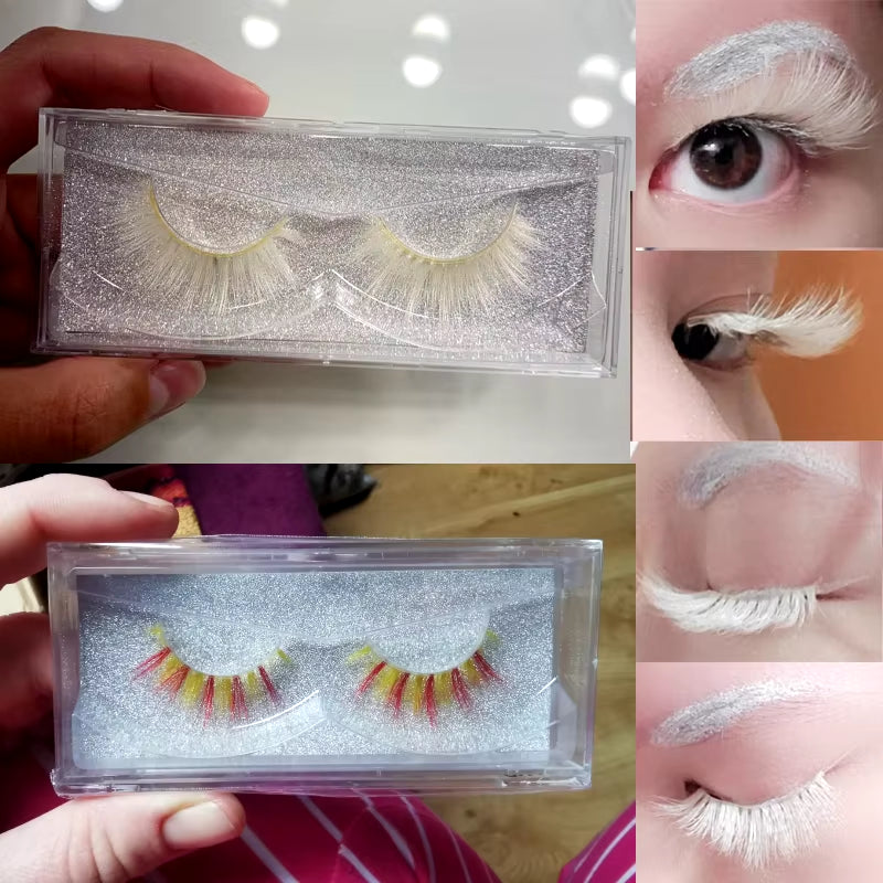 Xinemilin BLONDE 3D Mink Fake Lashes Wholesale Natural Individual Brown False Eyelashes Makeup 15 25Mm Lash Extension Supplies