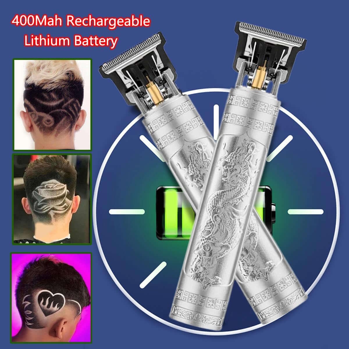 Hair Clippers for Men, Cordless Hair Clippers, Travel Small Hair Clippers 5.7" Hair Clippers Classical Sculpting Styling Rechargeable Hair Remover with 10 Pieces Earpick