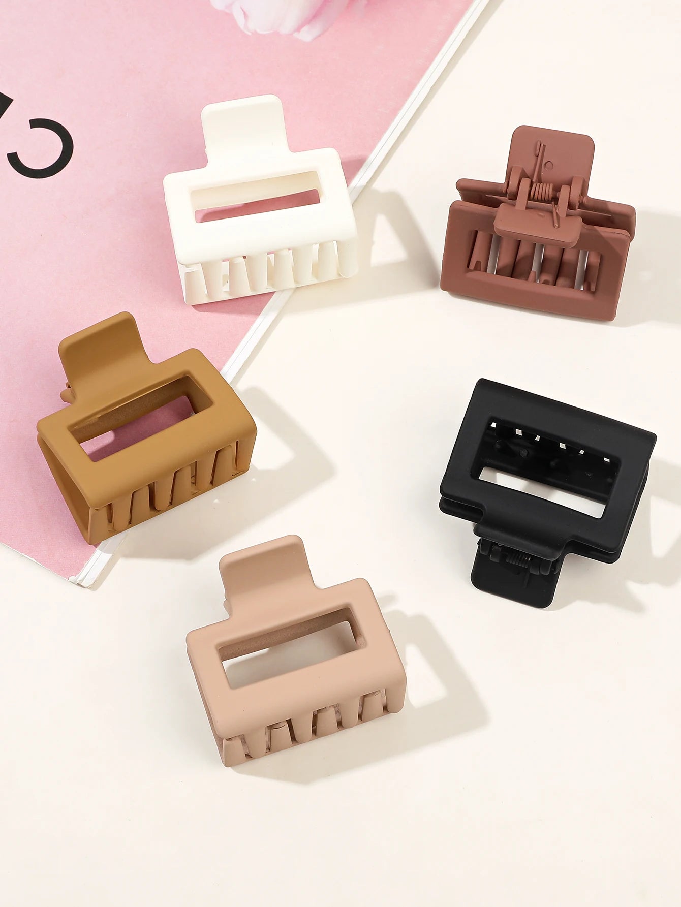 Matte Square Hair Claw Clips | Stylish Hair Clips for All Hair Types | Versatile Claw Clips for Women | Thick & Thin Hair Claw Clips | Chic Matte Hair Clips | Durable Hair Claw Set | Elegant Square Hair Clips | Trendy Claw Clips Collection | Classic Matte Hair Claws | All-Style Hair Claw Clips
