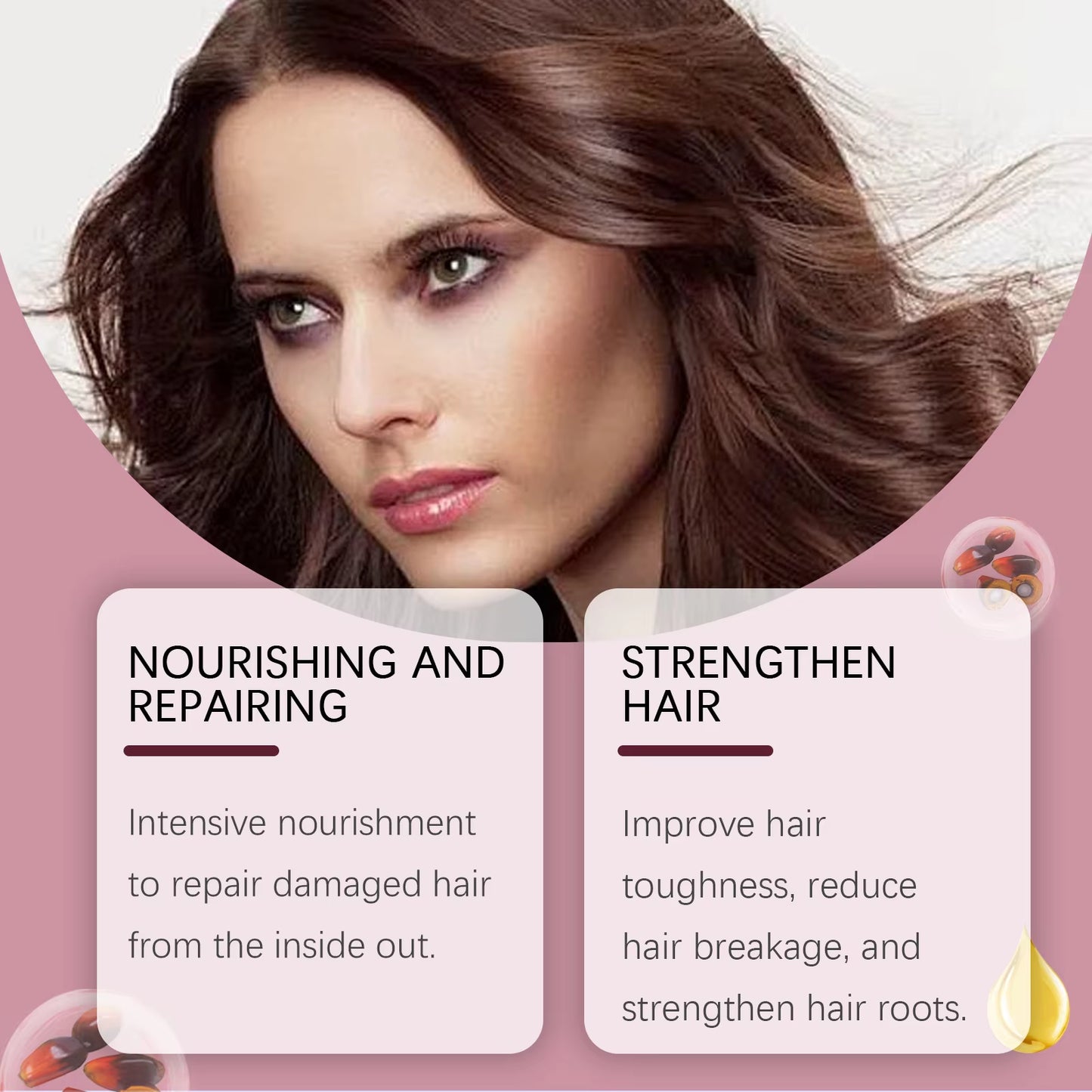 Natural Batana Oil Deep Moisturizing Smooth Thick Hair Growth Shampoo and Conditioner for Damaged Hair Keratin Treatment