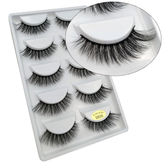 3D Wispy Mink Lash Collection | Fluffy Long Faux Mink Lashes | Handmade Natural Eye Lashes Set | Multipack Fluffy Mink Eyelashes | Ultimate 3D Eye Makeup Lashes | Luxurious Handmade False Lashes | Wispy Volume Lash Bundle | Natural Glam Mink Lash Set | Soft & Fluffy Eyelashes G806 | Eye-Enhancing 3D Lash Multipack