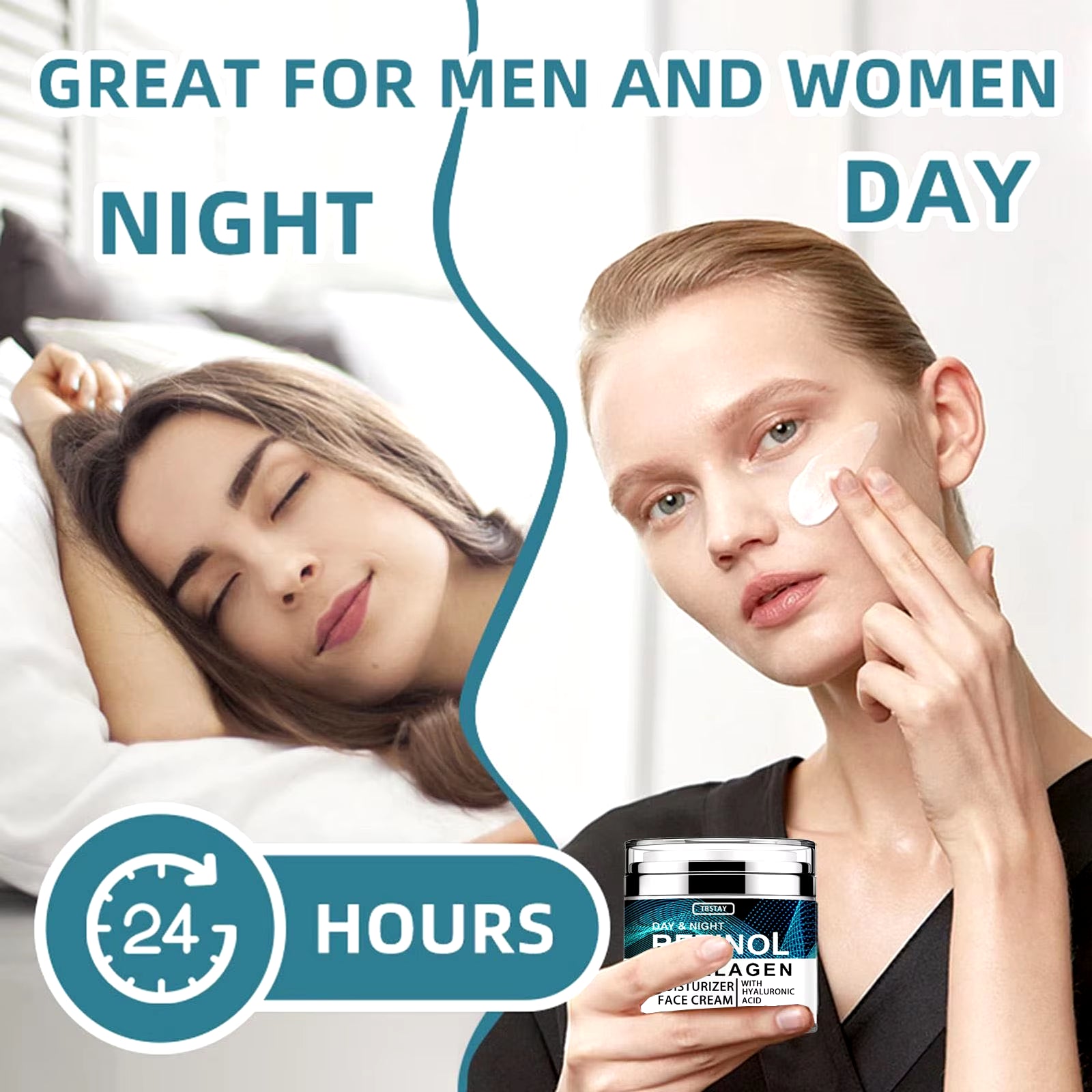 Collagen Retinol Hyaluronic Acid Cream, Retinol and Collagen Face Cream,