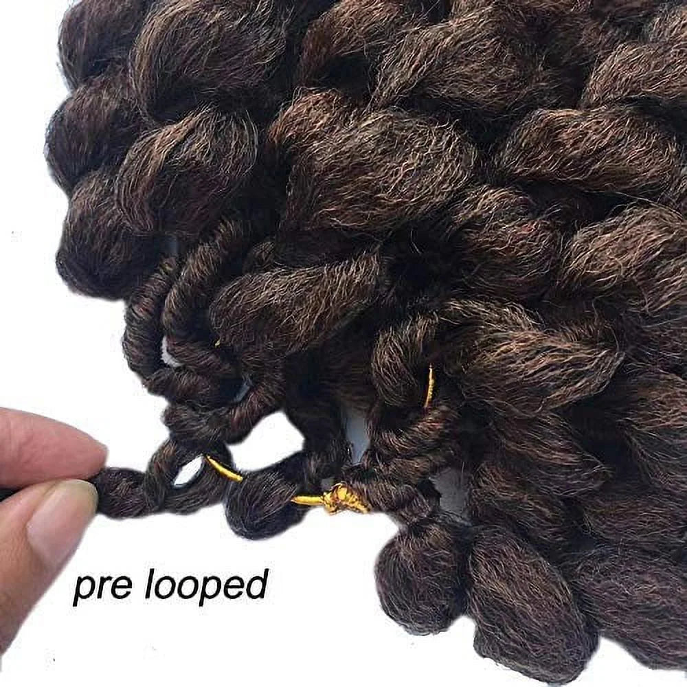 Wand Curl Crochet Hair 8Inch 3Pcs/Pack Jamaican Bounce Synthetic Crochet Twist Braids Hair Extension