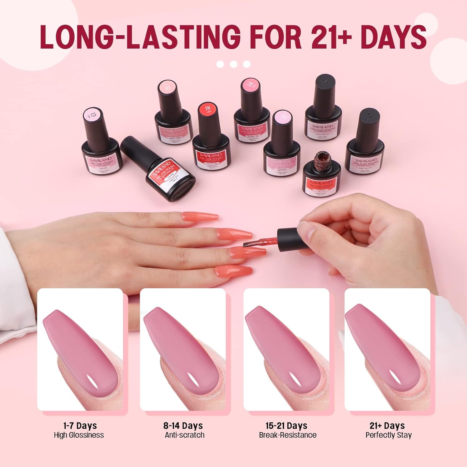 Jelly Gel Nail Polish Set, 30 Colors Translucent Nude Pink Transparent Nail Polish Set with 180 Sheer/Matte/Glossy Effects for Nail Salon DIY Home Christmas Holiday Gift Set