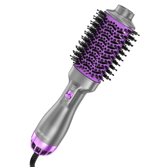 Hair Dryer and Blow Dryer Brush in One, New Upgrade 4 in 1 Hair Dryer Brush with Negative Ion Anti-Frizz Ceramic Titanium Barrel