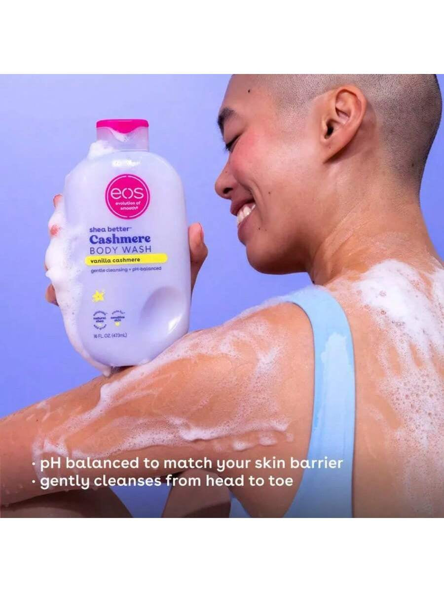 Eos Shea Better Cashmere Body Wash - Vanilla Cashmere - 16 Fl Oz