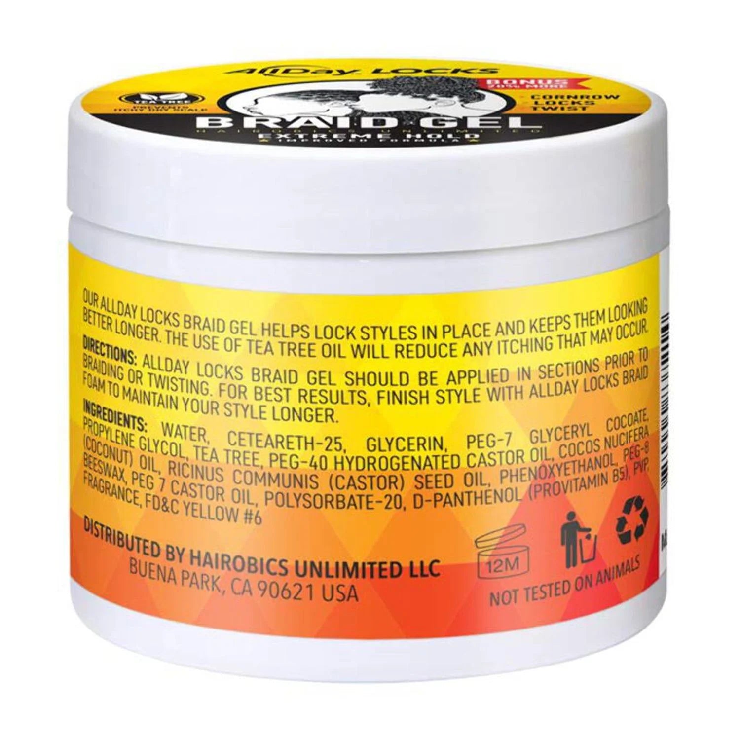 Braid Gel Extreme Hold (15 Oz) Hair Care