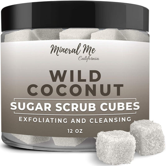 Coconut Sugar Scrub Cubes | Ultra Hydrating Body Exfoliator | Mango & Shea Butter Scrub | Natural Organic Body Scrub | All-in-One Exfoliating Cubes | Moisturizing Sugar Scrub for Smooth Skin | Deep Hydration Body Exfoliant | Gentle Sugar Scrub for Hands & Feet | Nourishing Body Scrub with Butters | 12oz Coconut Exfoliating Treatment