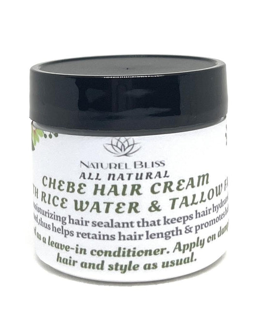 Croton Zambesicus Hair Growth Cream|Leave in Conditioner|With Fermented Rice Water & Tallow|Aloe Vera|Sea Moss (Unscented, 2 Oz)