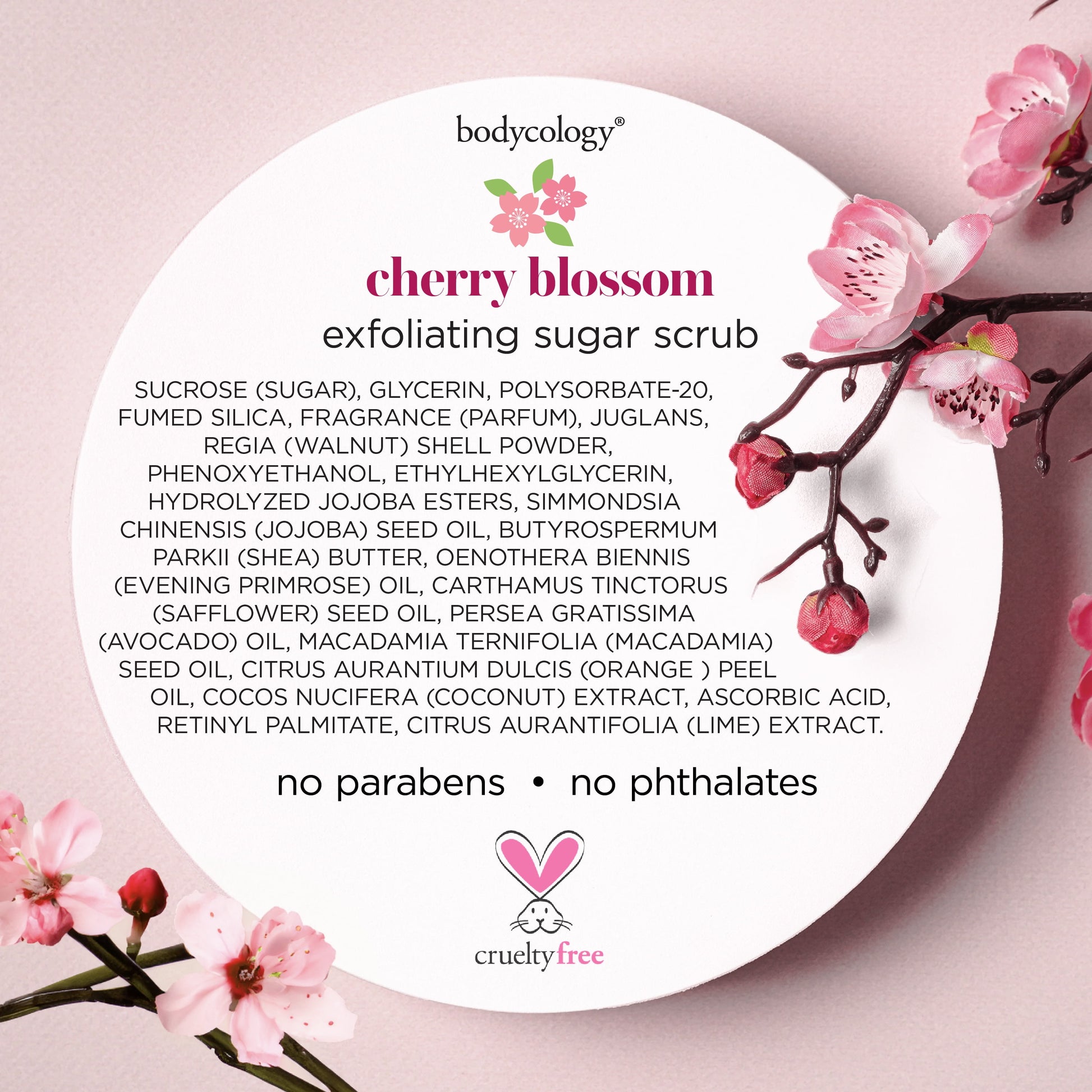 (4 Pack)  Exfoliating Sugar Scrub, Cherry Blossom, 10.5 Oz