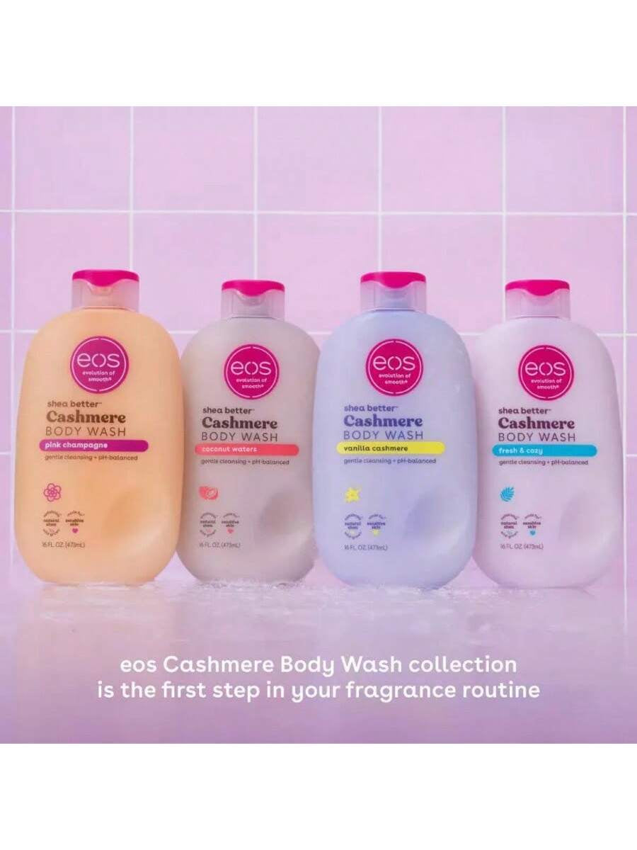 Eos Shea Better Cashmere Body Wash - Vanilla Cashmere - 16 Fl Oz