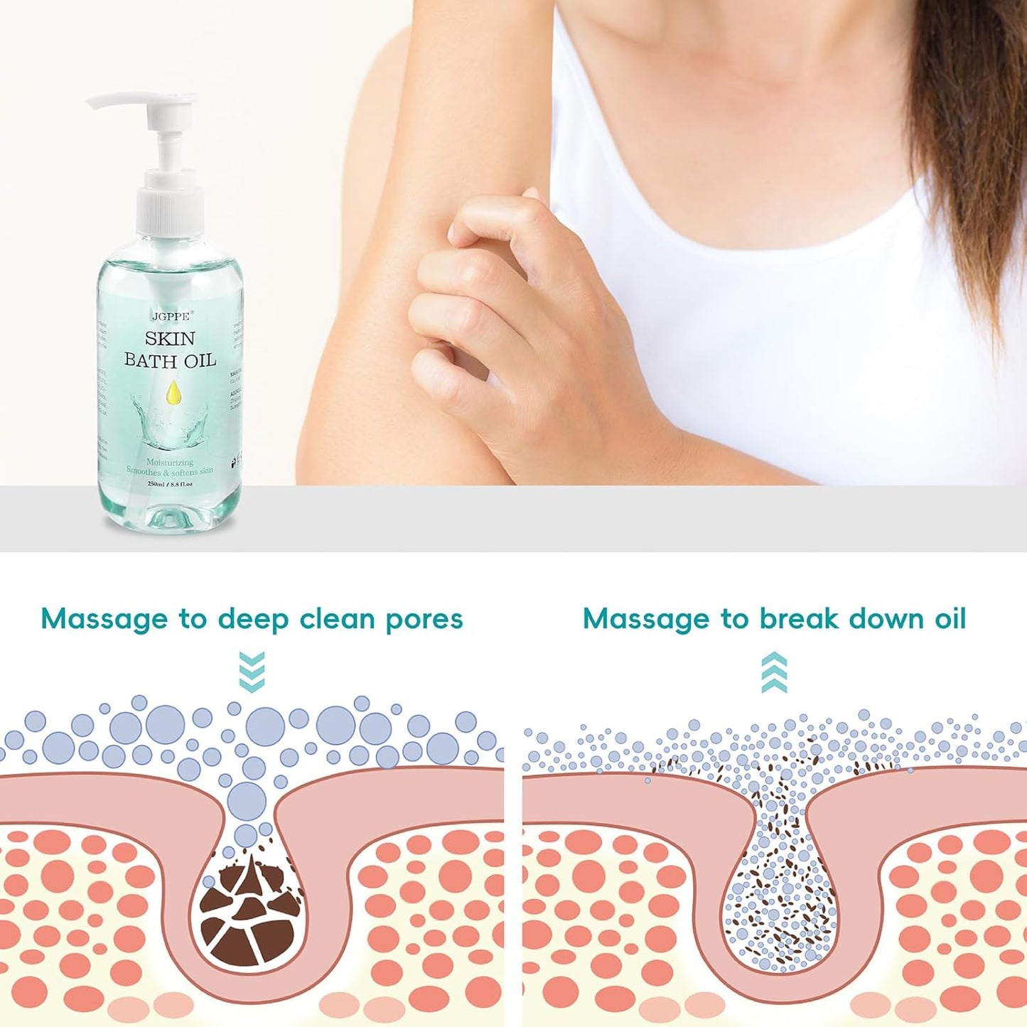 Skin Bath Oil so Soft Original Dry Oil, 250Ml Skin Moisturizing Smooth Bath Oil, Skin Soft Original Bath Oil & Softens Skin Oil so Soft, Original Skin Bath Oil for Women