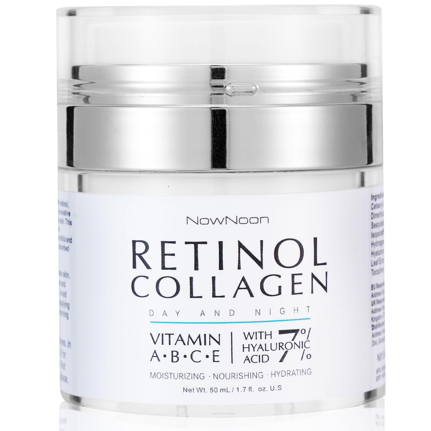 Night Cream Face Moisturizer with Retinol, Collagen, Niacinamide 10%, anti Wrinkle Face Cream, Made in USA, Retinol Cream for Face, anti Aging Face Cream, Face Moisturizer for Women, 1.7Oz