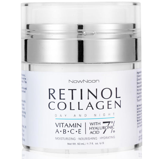 Night Cream Face Moisturizer with Retinol, Collagen, Niacinamide 10%, anti Wrinkle Face Cream, Made in USA, Retinol Cream for Face, anti Aging Face Cream, Face Moisturizer for Women, 1.7Oz