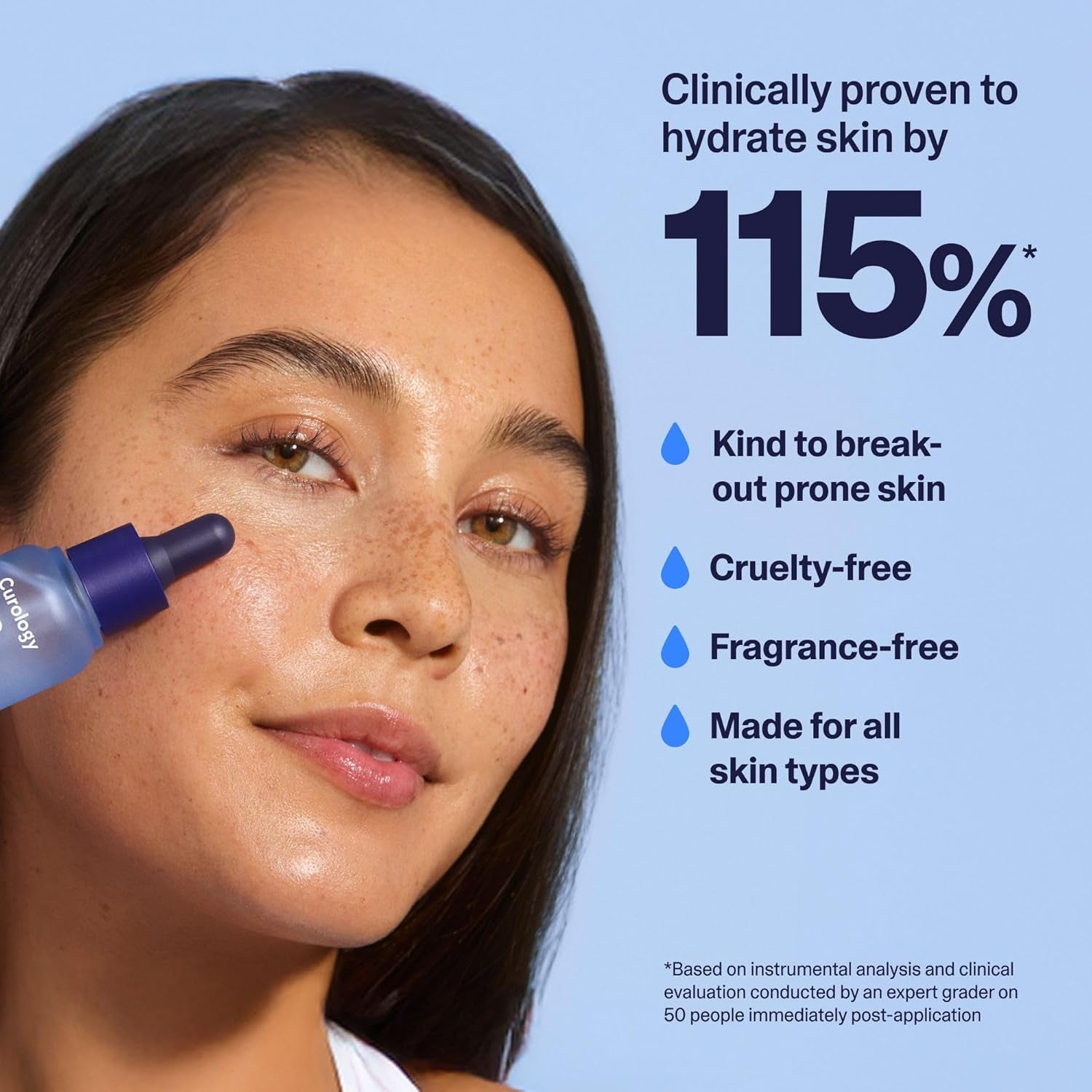 Hydration Serum, Hyaluronic Acid-5 Complex Face Serum, Visibly Plumping, Smoothing, Hydrating Skin Care, 1 Fl Oz