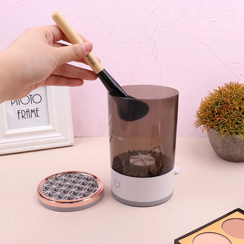 Portable Electric Brush Cleaner | USB Charging Makeup Brush Cleaner | Automatic Brush Cleaning Machine | Women’s Brush Cleaning Tool | Electric Cosmetic Brush Cleaner | Quick Clean Makeup Brush Tool | Rechargeable Brush Cleaner | Makeup Brush Cleaning Device | Efficient Brush Cleaning Machine | Compact Electric Brush Cleaner