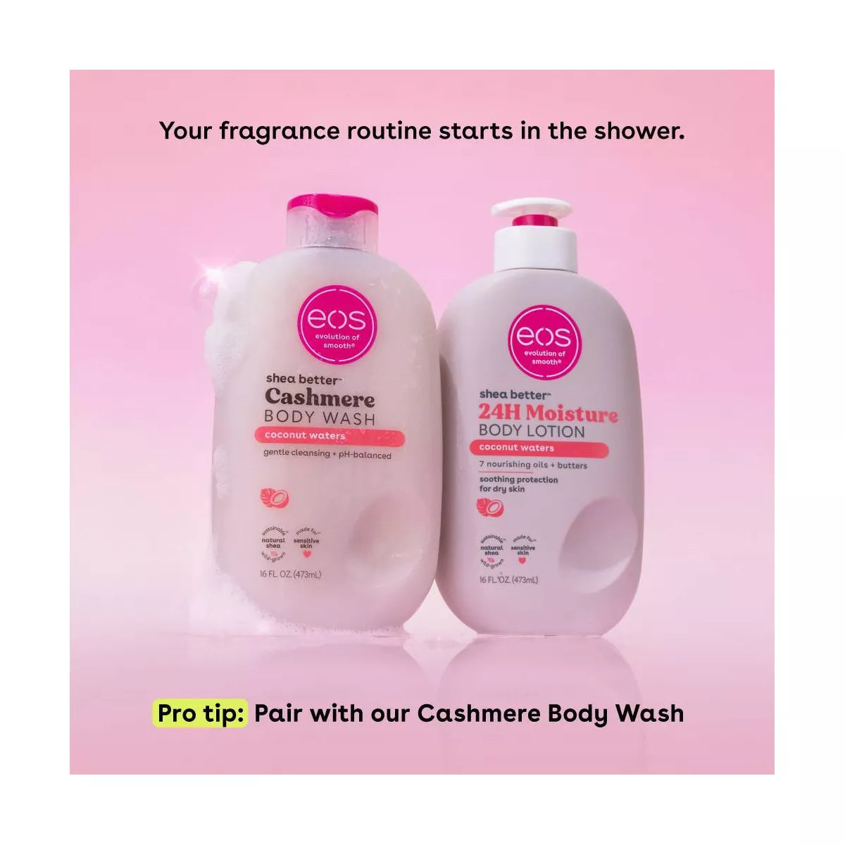 Eos Shea Better 24H Moisture Body Lotion - Coconut Waters - 16 Fl Oz