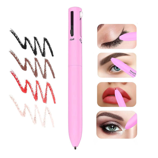 All-in-One Beauty Pen | Multi-Use Makeup Tool | Ultimate Cosmetic Marker | Portable 4-in-1 Makeup Solution | Versatile Beauty Pen Set | Essential Multi-Functional Makeup Tool | Compact Cosmetic Essentials | Eyeliner, Brow & Lip Trio | Complete Beauty Pen Kit | Travel-Friendly Makeup Multi-Pen