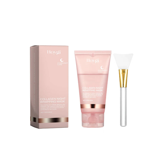 Collagen Night Wrapping Mask Peel off Mask Firming Lifting Moisturizing Face Glow Mask Cleanse the Face Brightening Skin Care