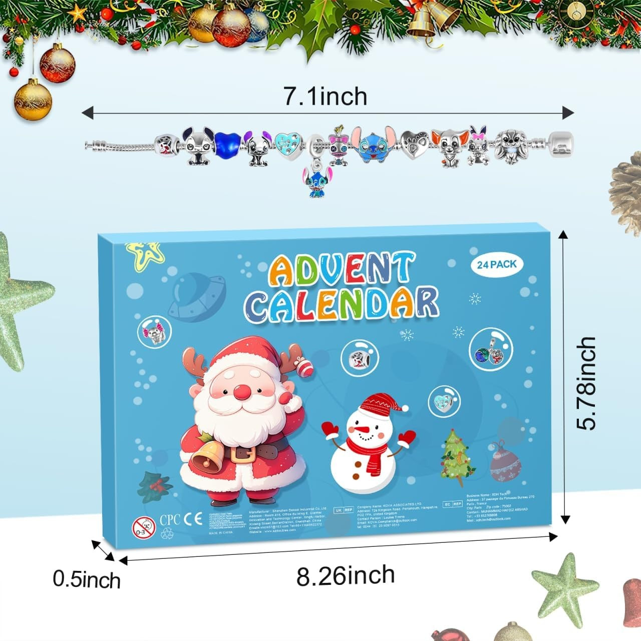 Christmas Advent Calendar 2025 for Girls and Boys with 24 Days Unique Gift Chris