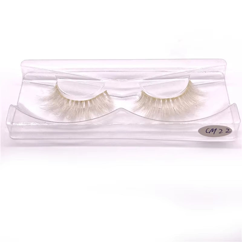 Xinemilin BLONDE 3D Mink Fake Lashes Wholesale Natural Individual Brown False Eyelashes Makeup 15 25Mm Lash Extension Supplies