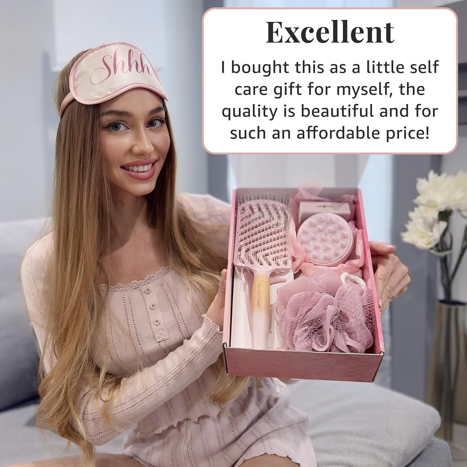 Self-Care Beauty Gift Set for Women - 7-Piece Luxury Spa Gifts for Moms, Sisters & Girls - Relaxing Womens Present Idea