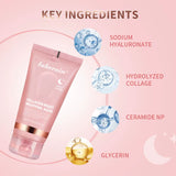 Collagen Overnight Wrapping Peel off 75Ml Facial Mask Korean Collagen Night Wrapping Mask Deeply Hydrates Night Care Mask Cream