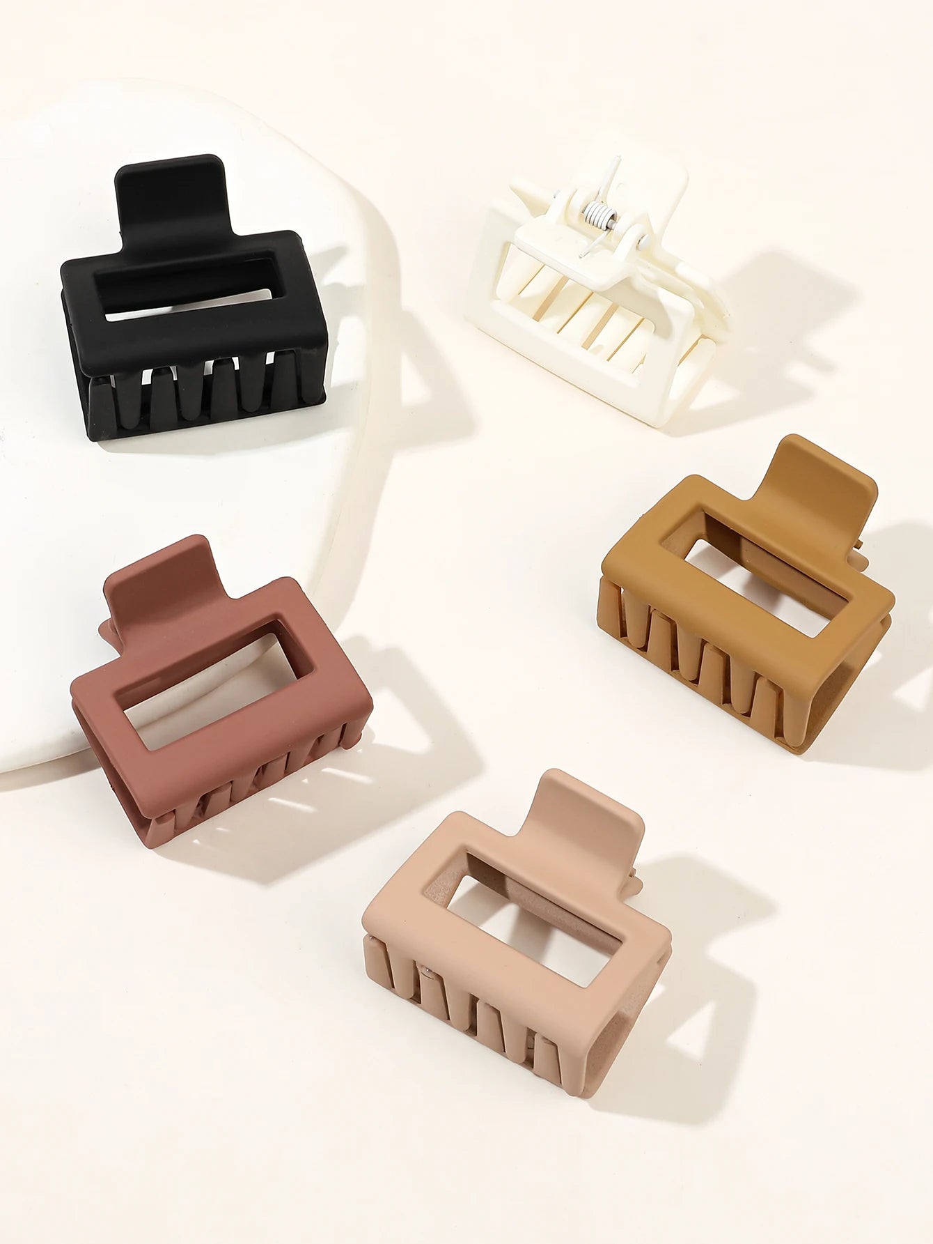 Matte Square Hair Claw Clips | Stylish Hair Clips for All Hair Types | Versatile Claw Clips for Women | Thick & Thin Hair Claw Clips | Chic Matte Hair Clips | Durable Hair Claw Set | Elegant Square Hair Clips | Trendy Claw Clips Collection | Classic Matte Hair Claws | All-Style Hair Claw Clips