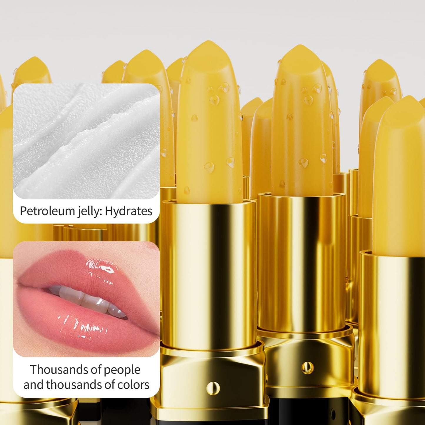 Color Changing Lipstick Tinted Lip Balm PH Lip Balm Long Lasting Nutritious Lip Magic Color Changing Lipstick Waterproof Moisturizing Color Changing Lip Balm Lipstick (01# Carrots)