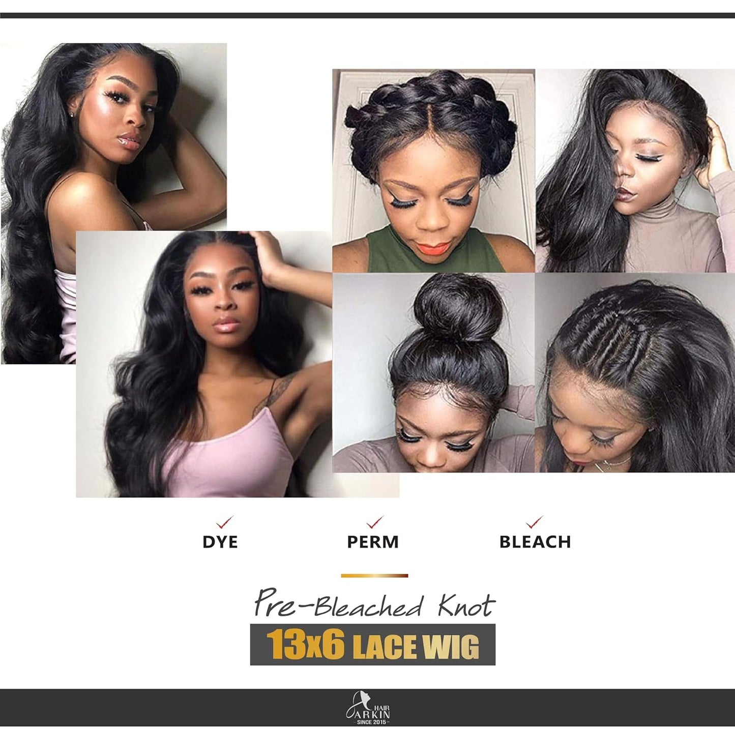 13X6 Lace Front Wigs Human Hair Pre Bleached Knot HD Lace Front Pre Plucked, Straight Hd Lace Wig Brazilian Virgin Human Hair Wigs - Straight Natural Black 16Inch - CATCH