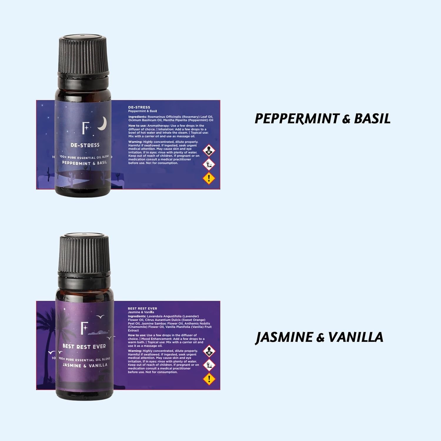 Sleep Essential Oils Set | Set of 6 Pure Essential Oils for Diffusers for Home | Lavender, Rosemary & Peppermint Blends | Halloween Essential Oils for Relaxation | Gift Halloween