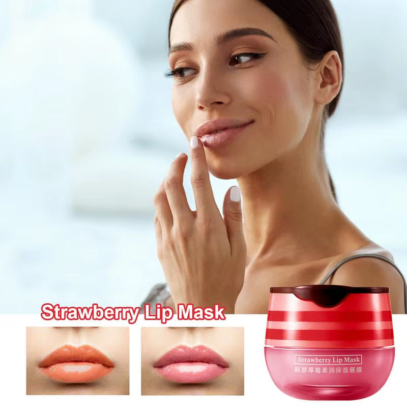 Strawberry Lip Mask Bee Balm Lip Balm Honey Lip Balm Hydrating Propolis Lip Mask Lip Sleeping Balm Overnight Sleeping Lip Oil