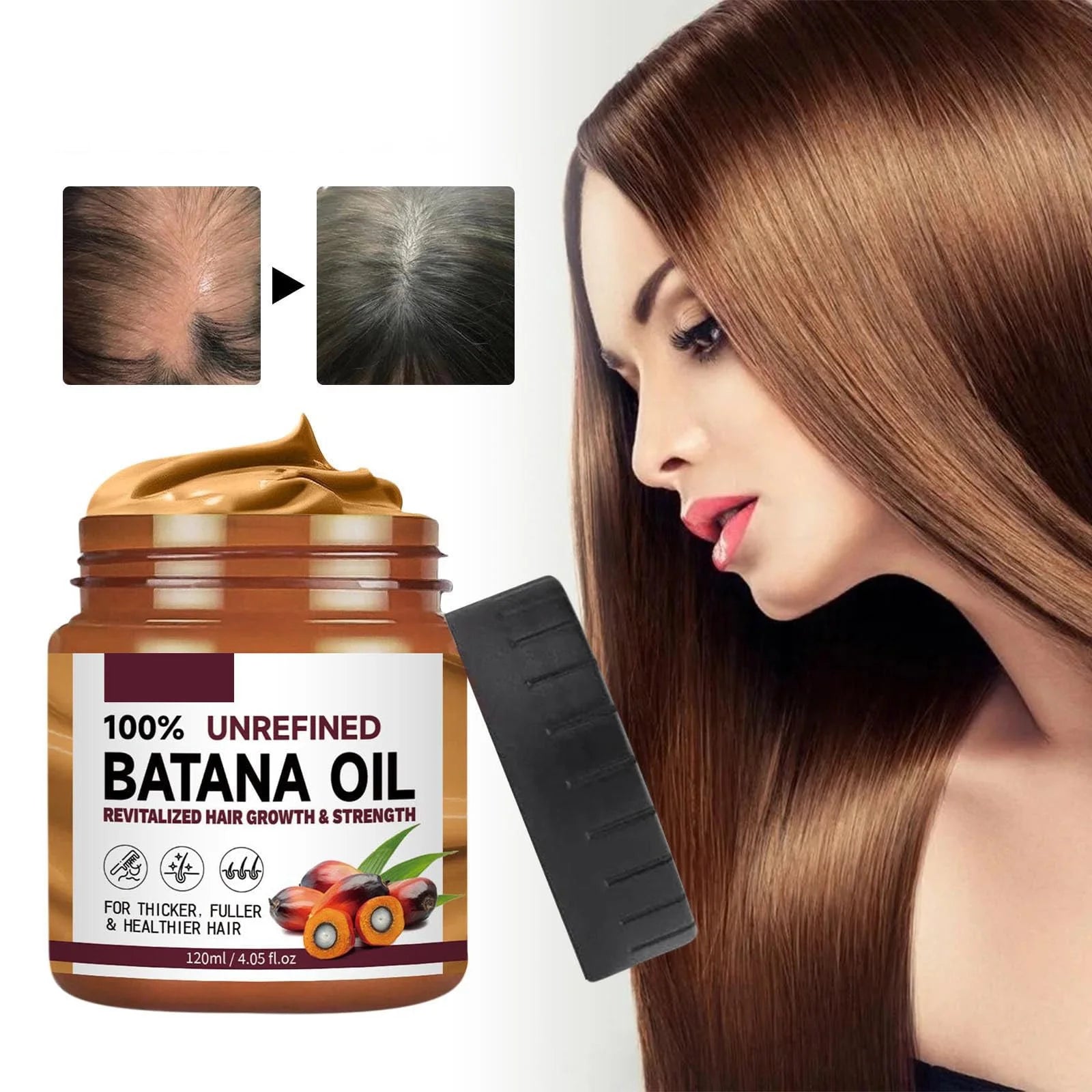 Batana Oil for Hair Growth Healthier Thicker Fuller Hair Batana Oil Batana Oil Batana Oil 120G (1Pcs)