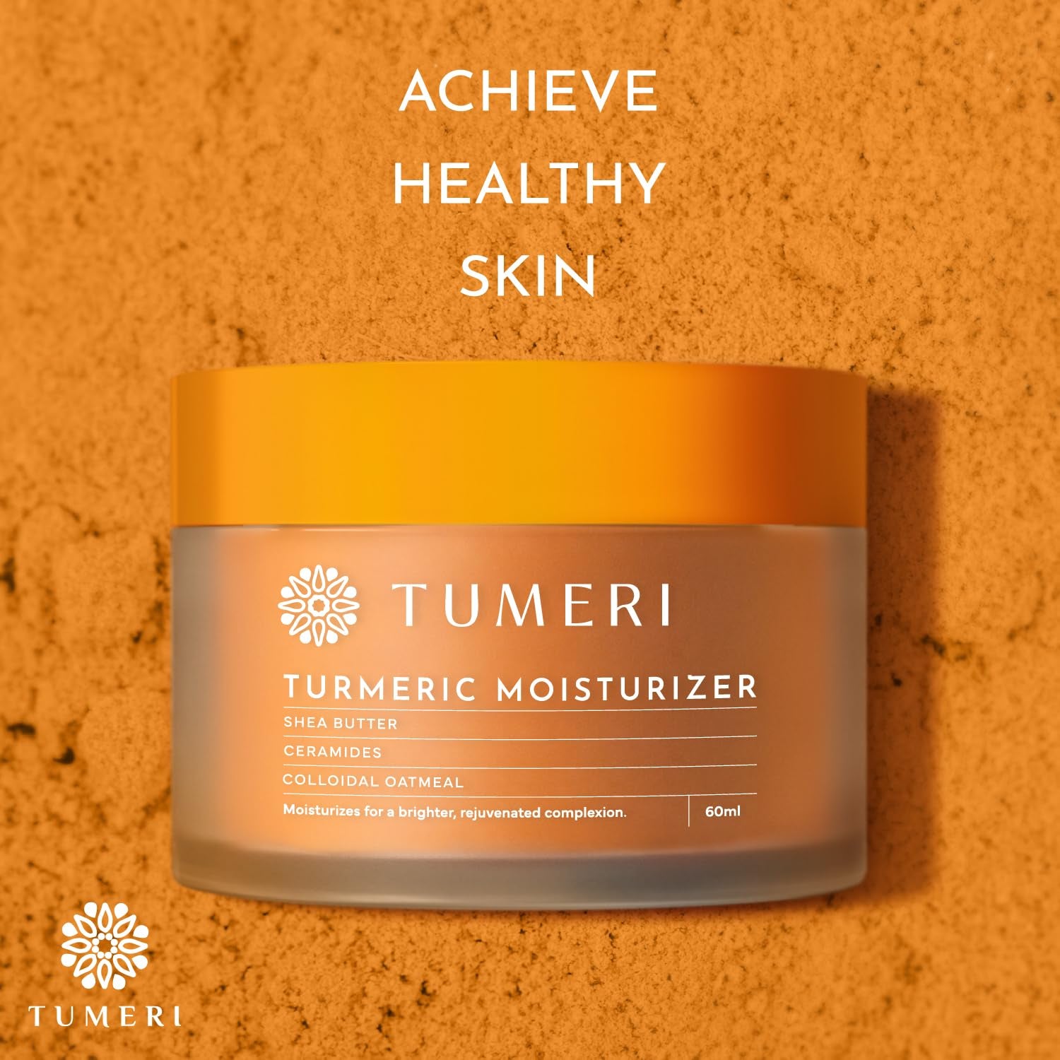 Turmeric Face Moisturizer Cream and Body Cream 60 Ml – Nourishing and Hydrating Face Cream for Dry Skin – Infused with Turmeric Curcumin, Shea Butter, Colloidal Oatmeal