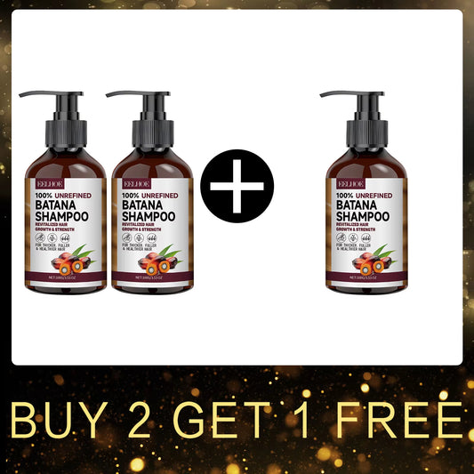 Natural Batana Oil Deep Moisturizing Smooth Thick Hair Growth Shampoo and Conditioner for Damaged Hair Keratin Treatment