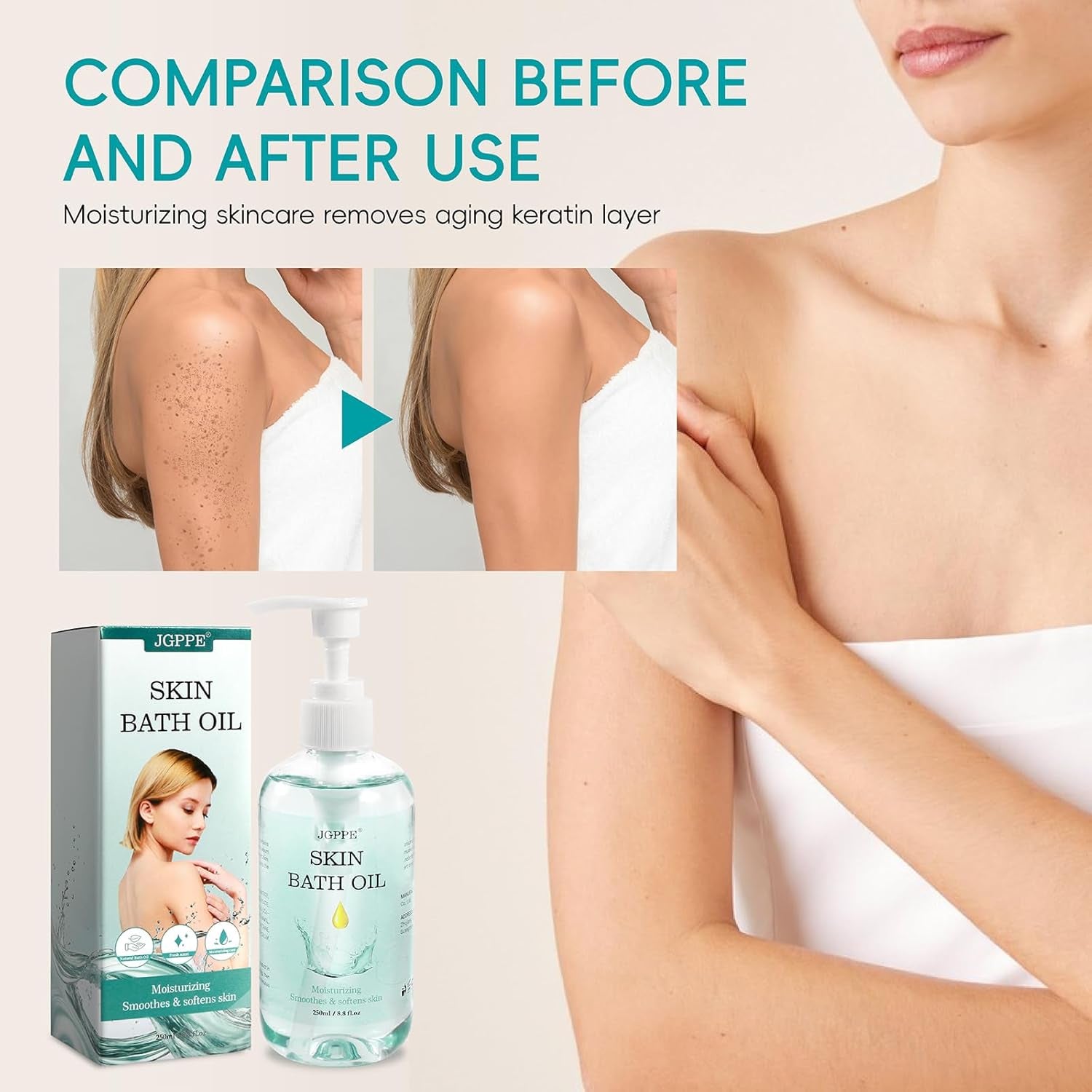 Skin Bath Oil so Soft Original Dry Oil, 250Ml Skin Moisturizing Smooth Bath Oil, Skin Soft Original Bath Oil & Softens Skin Oil so Soft, Original Skin Bath Oil for Women