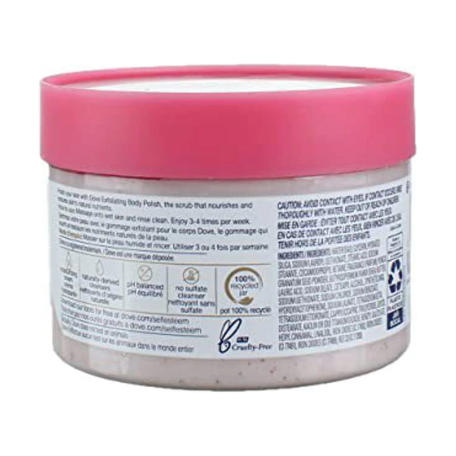 Dove Exfoliating Body Polish Body Scrub, Pomegranate and Shea, 10.5 Ounce